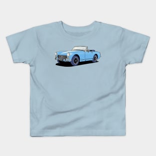 Classic MG Midget sports car in blue Kids T-Shirt